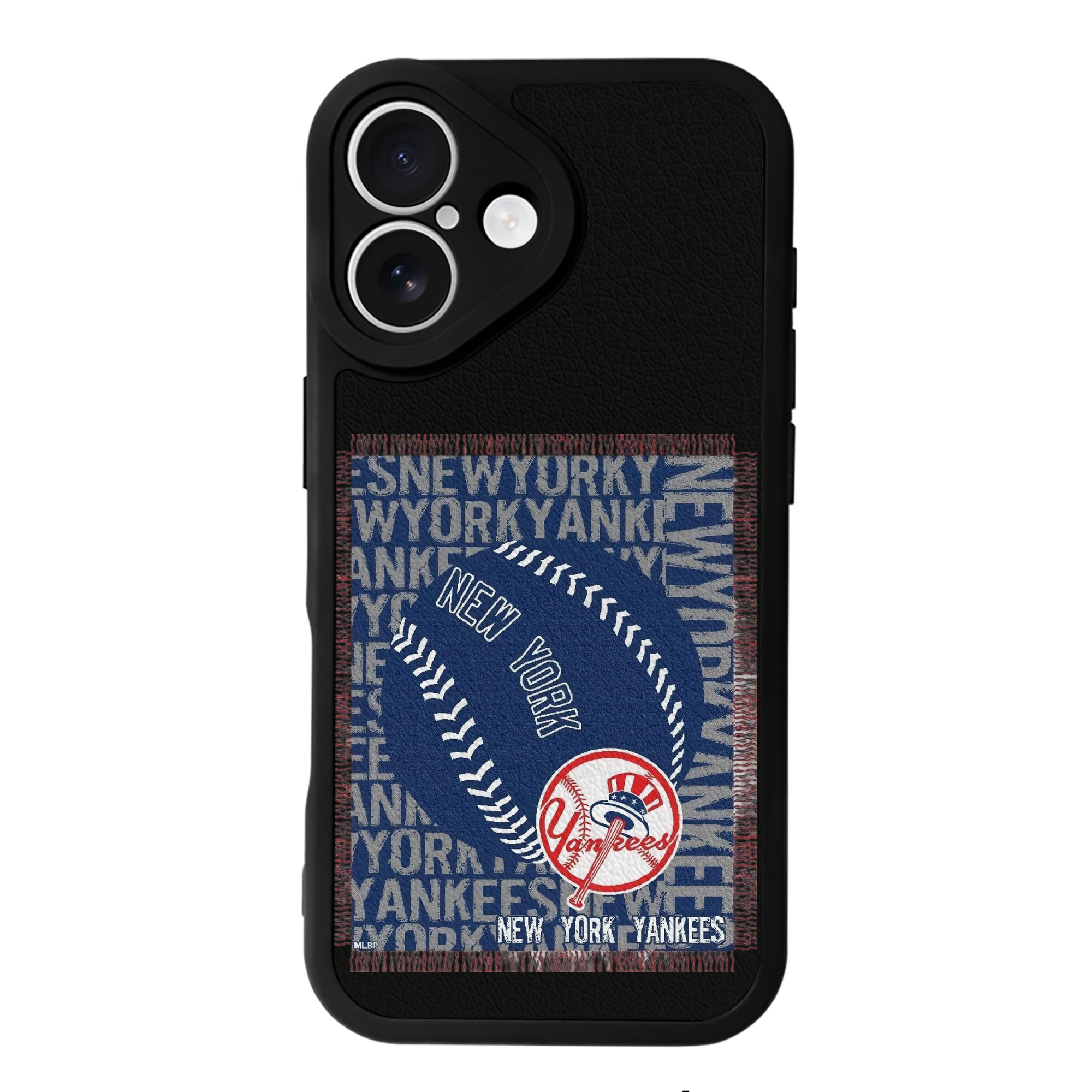 New York Yankees 65 IPhone 16 Silicone Leather Case – UV Print, Lambskin Texture – Perfect Fit, Wireless Charging Compatible, Scratch Resistant, Precise Cutouts – Stylish Protection For IPhone 16